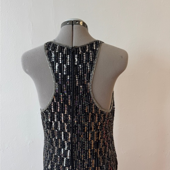Laurence Kazar Black and Silver Sequin Dress - Picture 4 of 9
